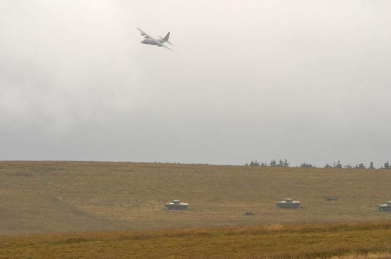 USAF MCH C130 Over flying the range at Spadeadam